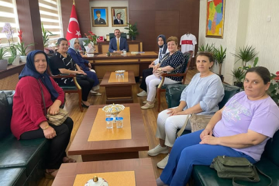 AK Parti Kadın Kollarından Kaymakam Özderin’e Hayırlı Olsun Ziyareti