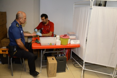 Kırklareli'nde Emniyet Personeli Kan Bağışında Bulundu