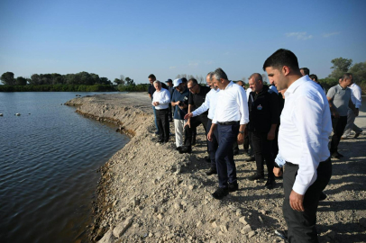 Vali Sezer, DSİ Genel Müdürü Balta ile İpsala’daki Paşalı Mevkii’nde İncelemelerde Bulundu