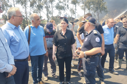 Başkan Akın Karayusuf Yangınında İncelemelerde Bulundu