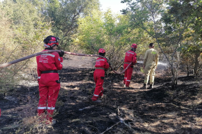 EDAK Sınırdaki Yangın Söndürmeye Destek Verdi
