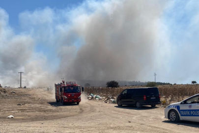 Enez'de Çöplükte Çıkan Yangın Söndürüldü
