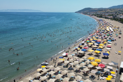 Tekirdağ'ın Mavi Bayraklı Plajlarında Yoğunluk Yaşanıyor
