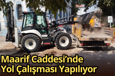 Maarif Caddesi’nde Yol Çalışması Yapılıyor
