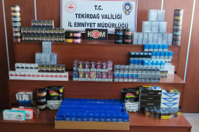 Tekirdağ'da Kaçakçılık Operasyonunda Çok Sayıda Ürün Ele Geçirildi