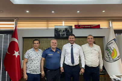 Emniyet Müdürü İsmail Çetin'den Başkan Fırat Yayla’ya Ziyaret