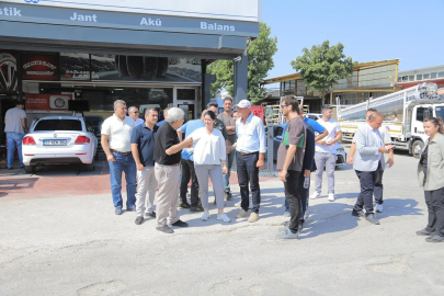 Başkan Akın’dan Sanayi Sitesi Esnafına Ziyaret
