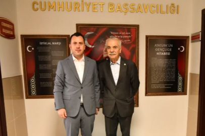 Başkan Mehmet Özcan'dan Başsavcı Küçükbekir’e Nezaket Ziyareti