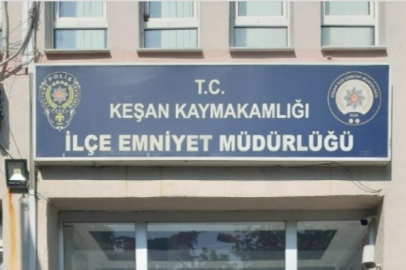 Keşan’da Kamyonet Yandı