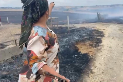 Tekirdağ'da Çıkan Yangın Yerleşim Alanlarını Tehdit Etti