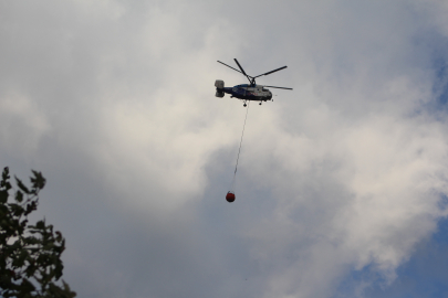 Tekirdağ'da Orman Yangınında Soğutma Çalışmaları Sürüyor