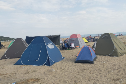 Saros'ta Çadırda Konaklamaya İlgi Artıyor