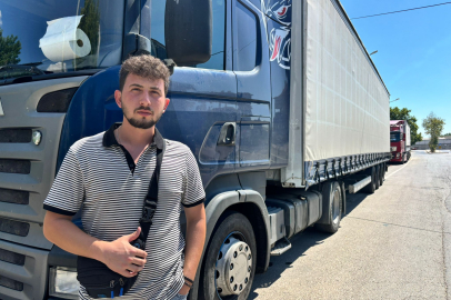 Edirne’deki TIR Şoförleri Sıcaktan Dertli