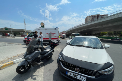 Kavşakta Kaza: Motosiklet Sürücüsü Yaralandı