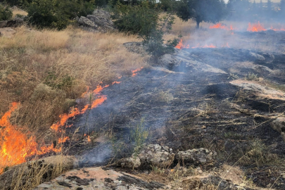 Malkara’da Otluk Alanda Çıkan Yangın