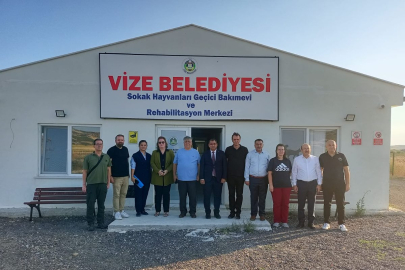 Vize’de Sokak Hayvanları Bakımevi ve Rehabilitasyon Merkezi İncelendi