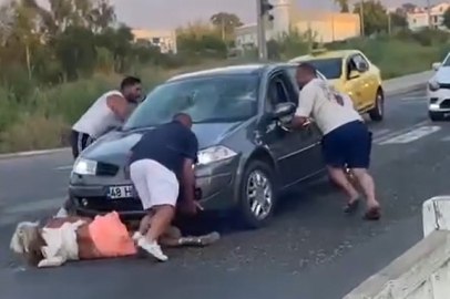 Önce Çarptı, Sonra Kaçmaya Çalıştı: Kadını Ezilmekten Vatandaşlar Kurtardı