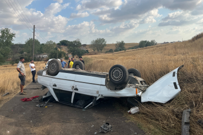 Çorlu'da Otomobil Takla Attı: 1 Yaralı