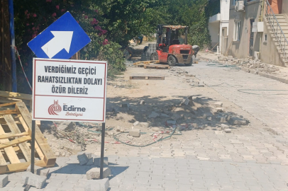 Edirne’de O Sokağa 10 Yıl Sonra Yol Hizmeti!