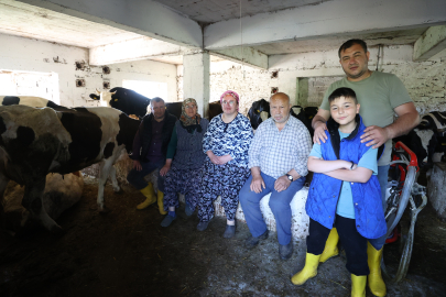 İstanbul'dan Köyüne Dönen Aile Devlet Desteğiyle Hayvancılığa Başladı