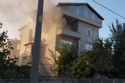 Tekirdağ'da Apartman Dairesinde Yangın