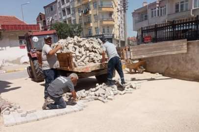 Uzunköprü'de Yol Yapım Çalışmaları