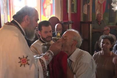 Fener Rum Patriği Bartholomeos, Gökçeada'da Ayin Yönetti