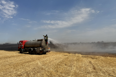Kırklareli'nde Çıkan Anız Yangını Söndürüldü