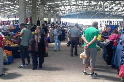 Havsa’da Halk Pazarına Yoğun İlgi