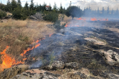Malkara'da Otluk Alanda Çıkan Yangın Söndürüldü