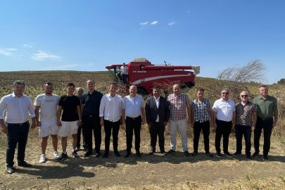 Uzunköprü Kaymakamı Köken, Ayçiçeği Hasadına Katıldı