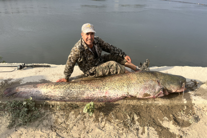 Meriç Nehri'nde Oltayla 2,5 Metrelik Balık Yakalandı