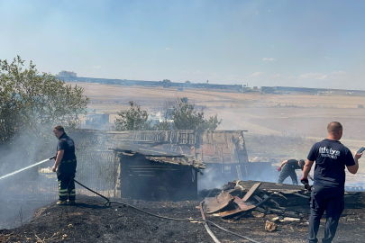Tekirdağ'da Besi Çiftliğinde Yangın