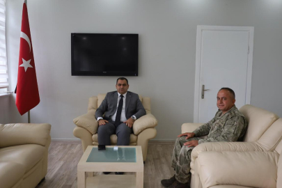 Vize Kaymakamı Balaban, Garnizon Komutanı İpek’i Makamında Ağırladı