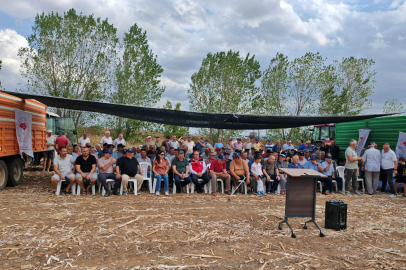 Tekirdağ'da Anıza Ekim Ayçiçeği Projesinde Tarla Günü Düzenlendi