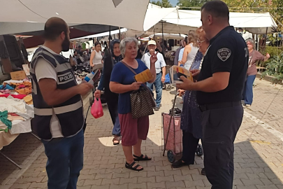 Tekirdağ'da Telefon Dolandırıcılığına Karşı Broşür Dağıtıldı