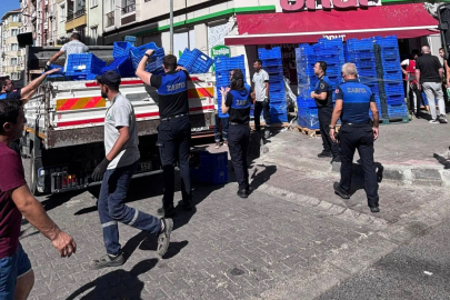 Çorlu’da Kaldırımları İşgal Edenlere Zabıta Müdahalesi