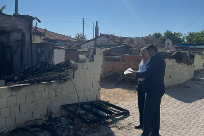 Uzunköprü Kaymakamı Köken, Çıkan Yangınlarda Evleri Zarar Gören Aileleri Ziyaret Etti