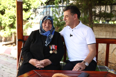 Başkan Mustafa Çetin, Kore Gazisinin Ailesini Ziyaret Etti