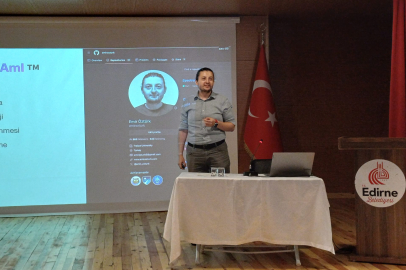 Edirne'de Dr.  Öztürk'ten “Yapay Zeka ve Gelecekteki Uygulamalar” Sunumu