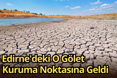 ‎Edirne'deki O Gölet Kuruma Noktasına Geldi