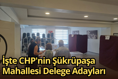 İşte CHP'nin Şükrüpaşa Mahallesi Delege Adayları