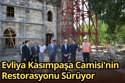 Evliya Kasımpaşa Camisi'nin Restorasyonu Sürüyor
