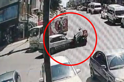 Tekirdağ'da Otomobille Motosiklet Çarpıştı