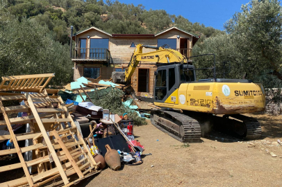 Çanakkale'de 22 Kaçak Yapı Yıkıldı