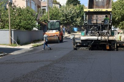 Çerkezköy Belediyesi’nden Bağlık Mahallesi’nde Asfalt Çalışması