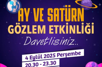 Çorlu’da Ay ve Satürn Gözlemi Etkinliği