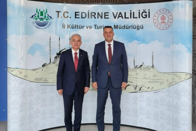 Vali Uğur Turan’dan Edirne Kültür ve Turizm Müdürü’ne Ziyaret