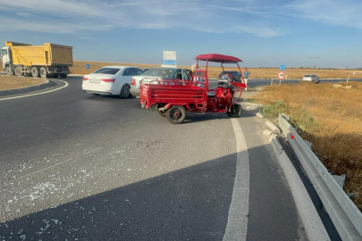 Tekirdağ'da Devrilen Triportördeki 2 Kişi Yaralandı