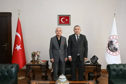 Vali Turan, Bölge Müdürü Ali Topçu’yu Kabul Etti
